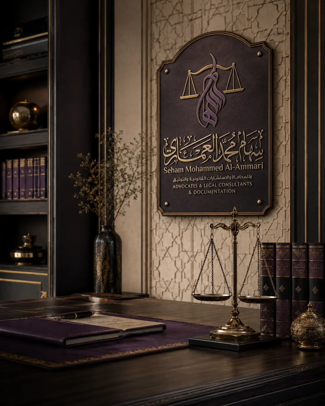 الملف المهني للمحامية سهام محمد العماري